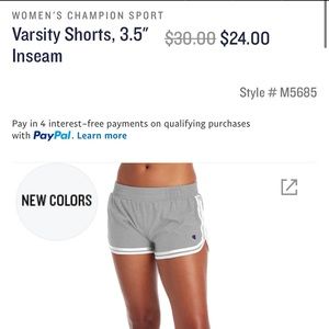 Champion - Varsity Shorts, 3.5" Inseam